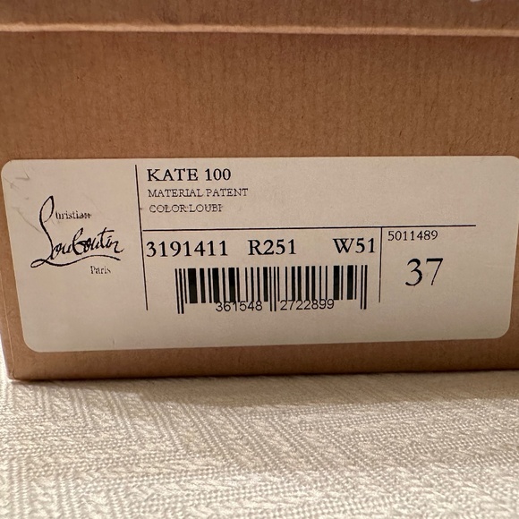 Christian Louboutin Kate Red Patent 100 mm Heels, Size 37 - Picture 12 of 14